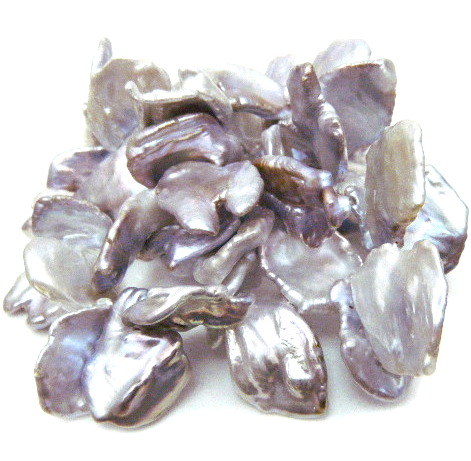 Lavender Enormous Top Drilled Keishi Pearls